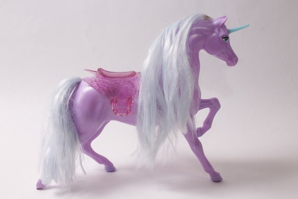 2003 Mattel Barbie of Swan Lake Lila Unicorn Vintage Toy Fogure ~ 260622-WH 1281